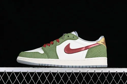 All categories Air Jordan Jordan series basketball shoes Air Jordan 1 Low Pure original Air Jordan 1 Low CNY "Year of the Drago" AJ1 Qiao 1 Year of the Dragon Limited Qinglong low-top cultural casual sneakers FN3727-100